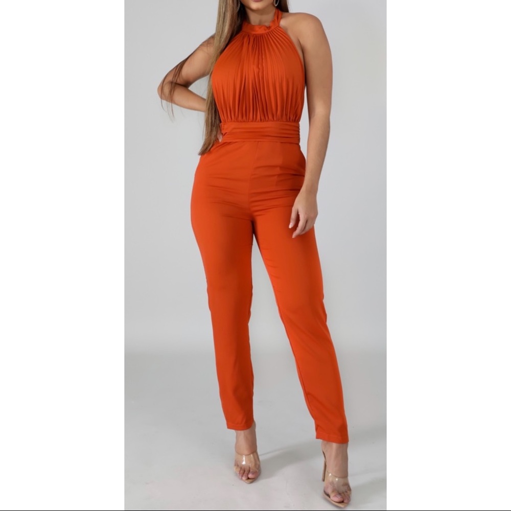 GOOD FORM SATIN JUMPSUIT